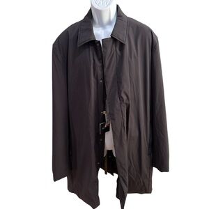 NWT Keneth Cole Awareness Modern Fit Fall Winter Trench‎ Coat Men’s XXL BLACK